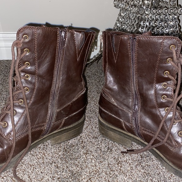 Brown Combat Boots - Picture 5 of 6
